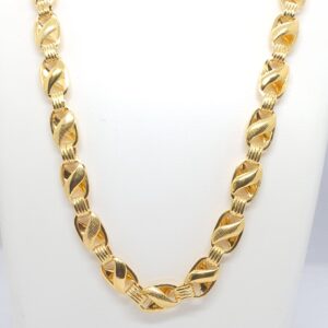 Gold 22.k Singapore Design Gents Chain