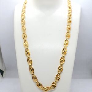 Gold 22.k Singapore Design Gents Chain