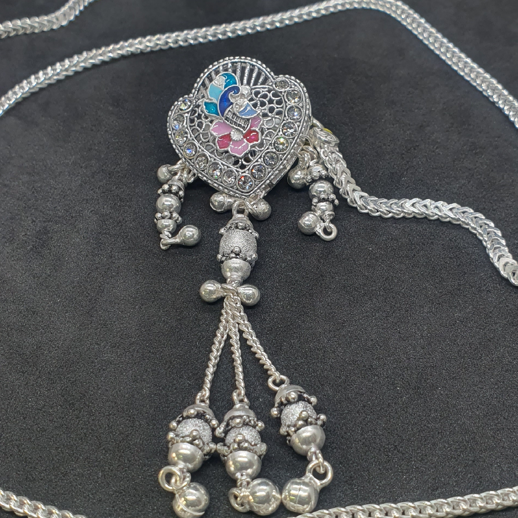 Silver Peacock Design Kandori - Image 2