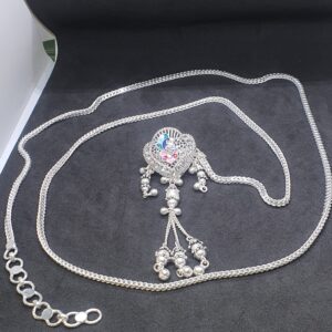 Silver Peacock Design Kandori