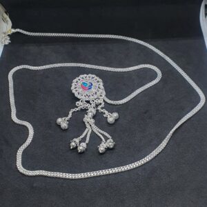 Silver Peacock Design Ladies Kandori