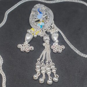 Silver Fancy Peacock Design Kandori