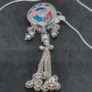 Silver Peacock Design Ladies Kandori