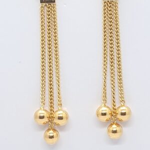 Gold 22.k Simple Design Ladies Latkan Ser
