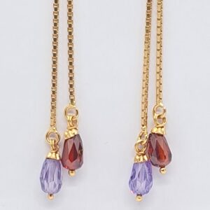 Gold 22.k Diamond Latkan Ser