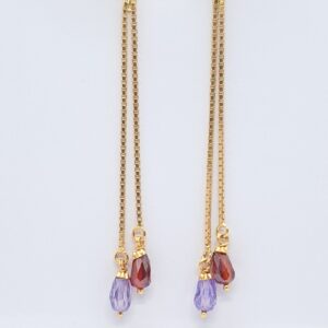 Gold 22.k Diamond Latkan Ser