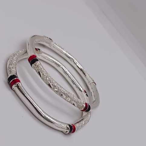 Silver Black And Red Mina Kadli - Image 2