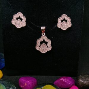 Silver 9.25 Fancy Pendant Set