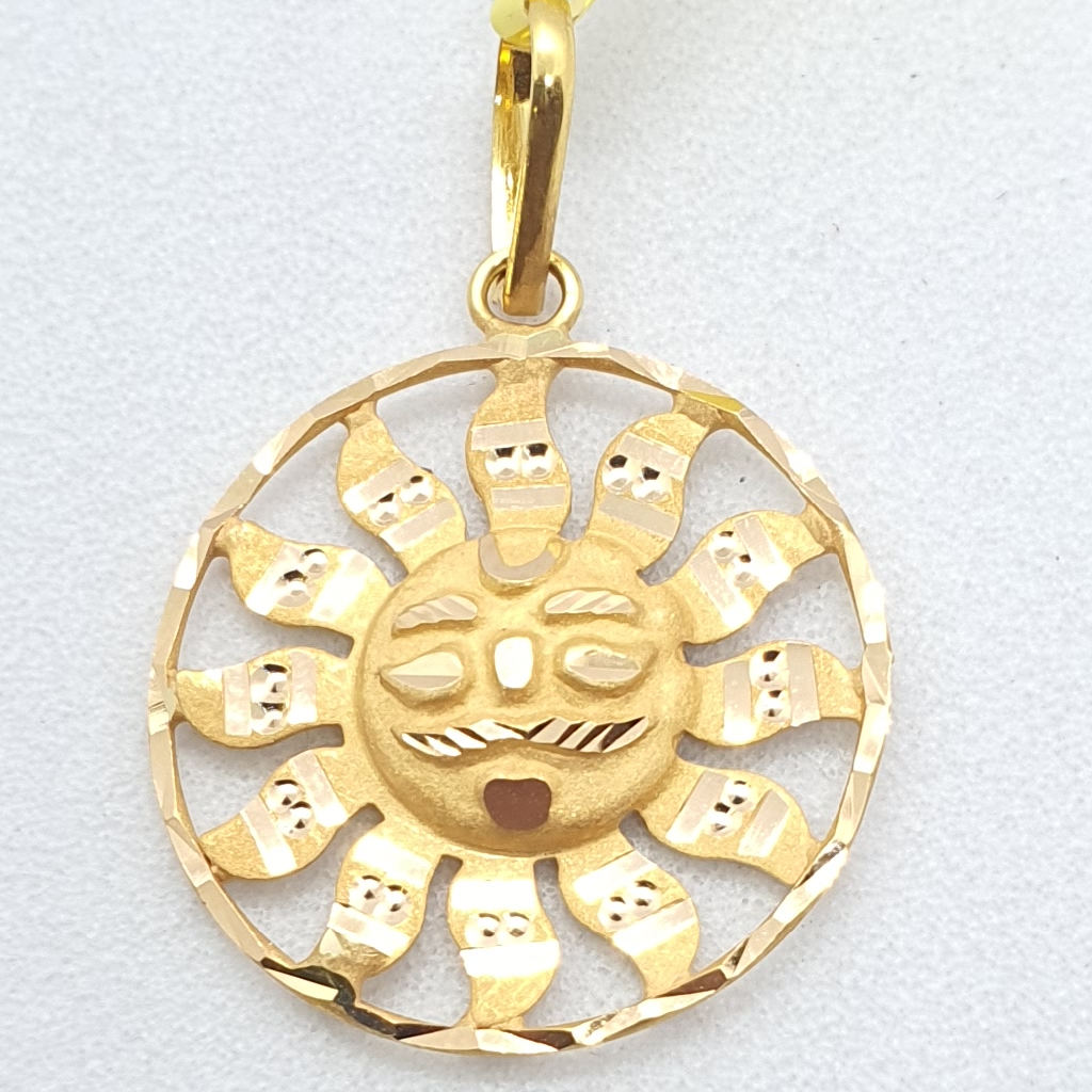 Gold 18.k Fancy Pendant - Image 2