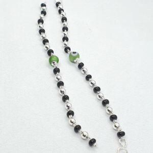 Silver evil eye fancy najariya