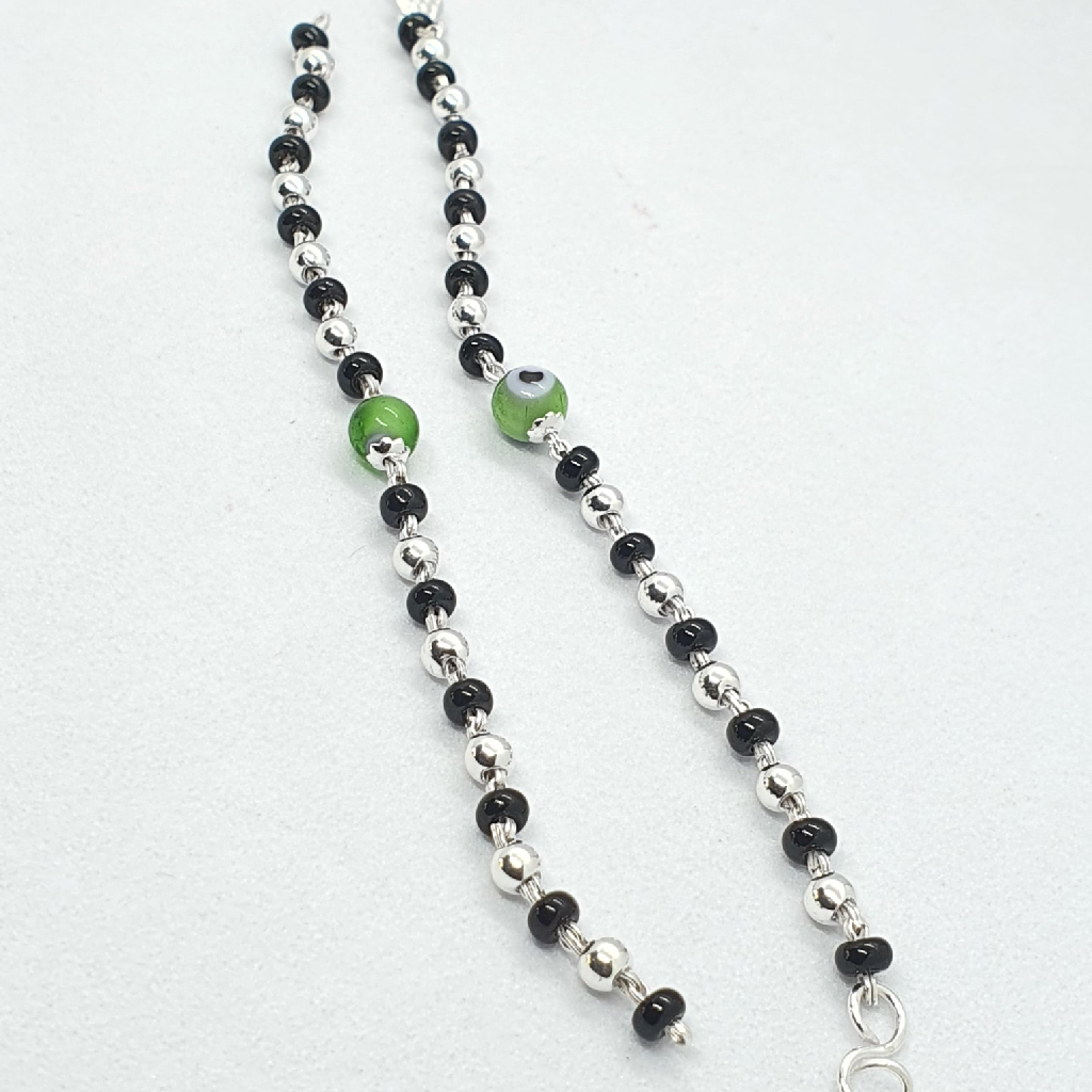 Silver evil eye fancy najariya - Image 2