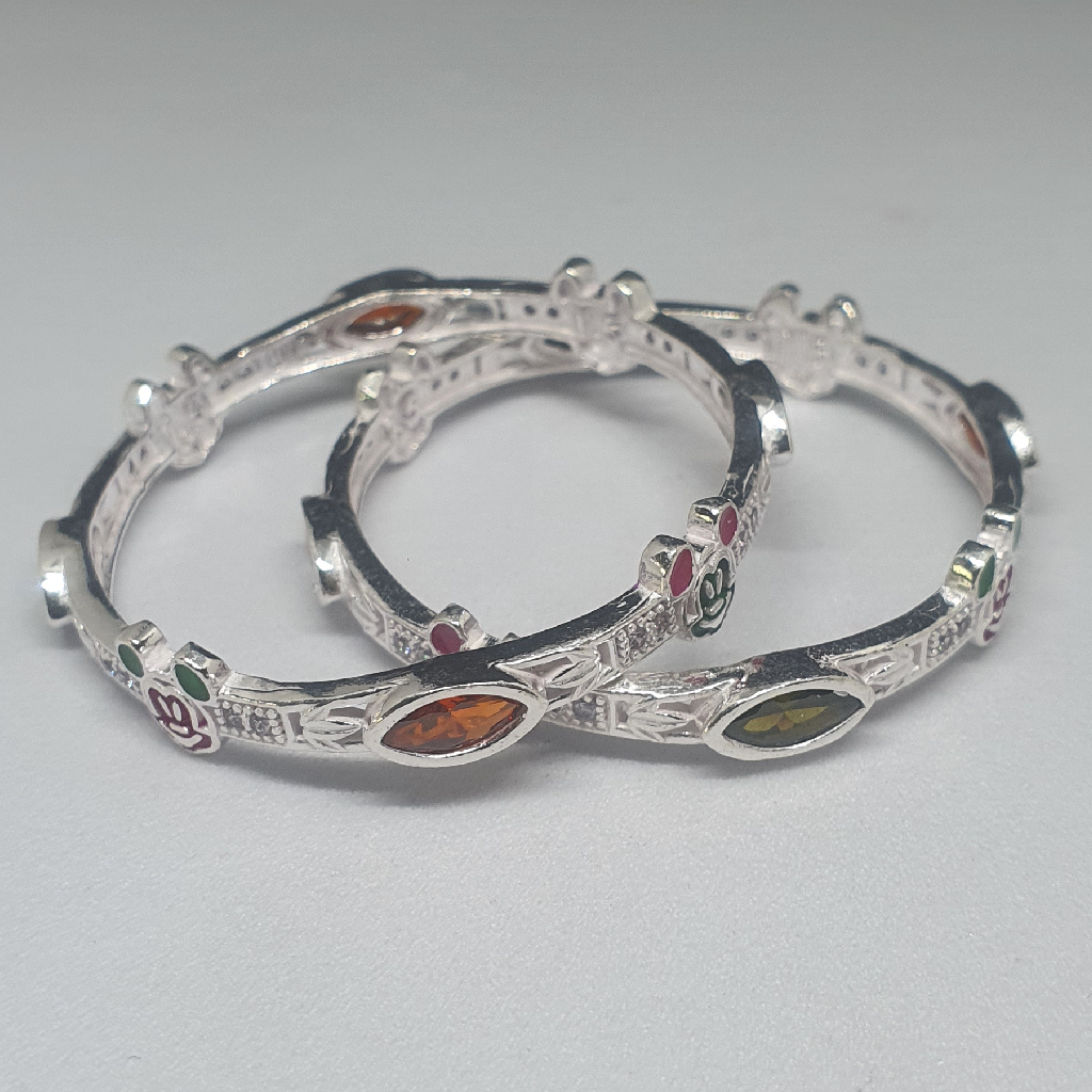 Silver Diamond Fancy Baccha Kadli