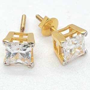 Gold Stone Ladies Earrings