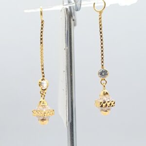 Gold 18.k White Diamond Latkan Ser