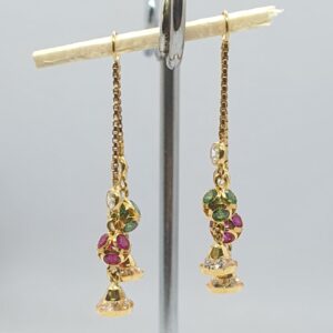 Gold 18.k Diamond Fancy Latkan Ser