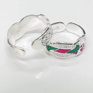 Silver Fancy Toe Rings