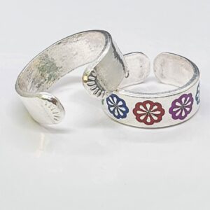 Silver Fancy Toe Rings