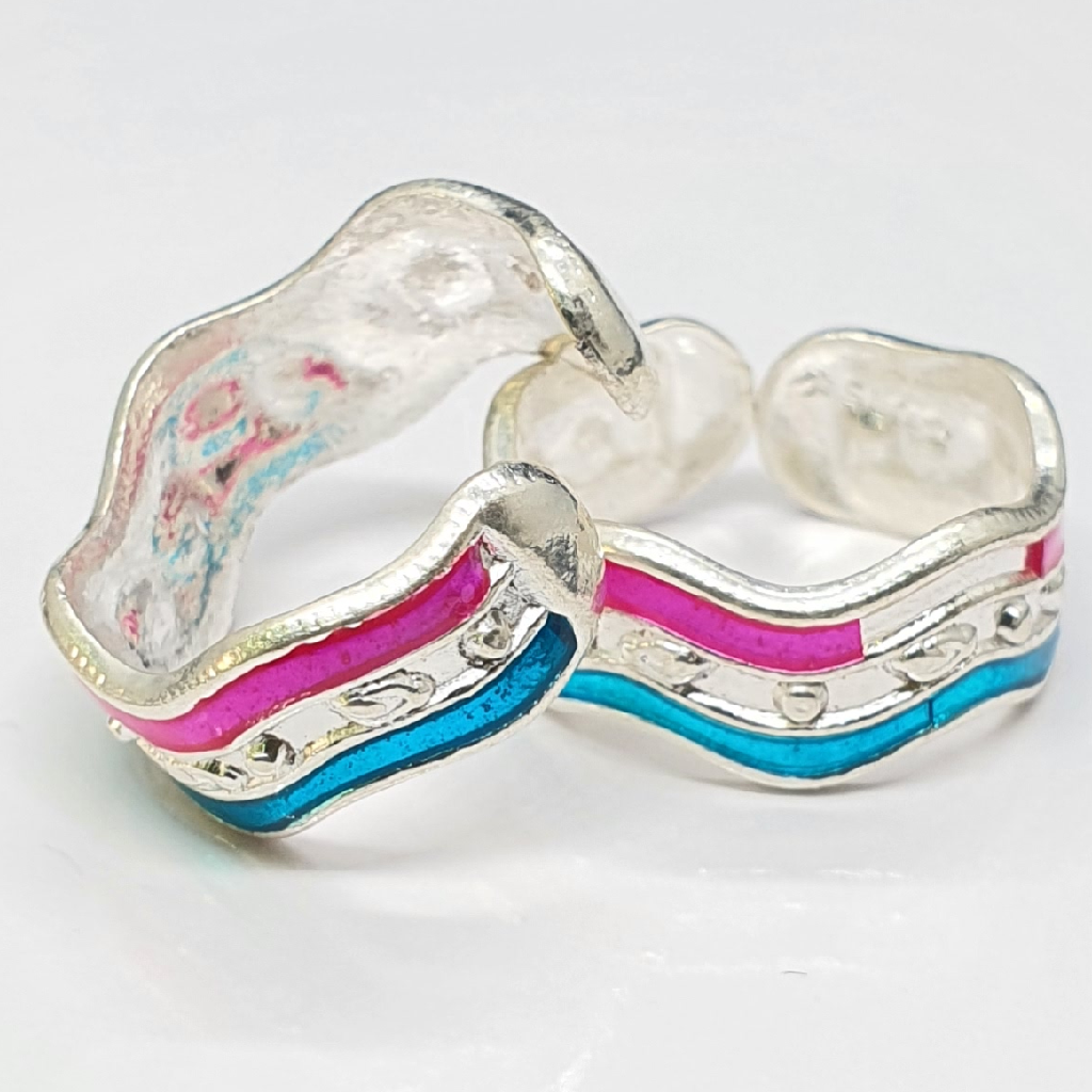 Silver Fancy Toe Rings - Image 2