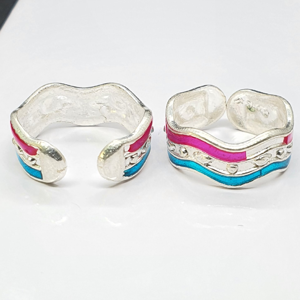 Silver Fancy Toe Rings