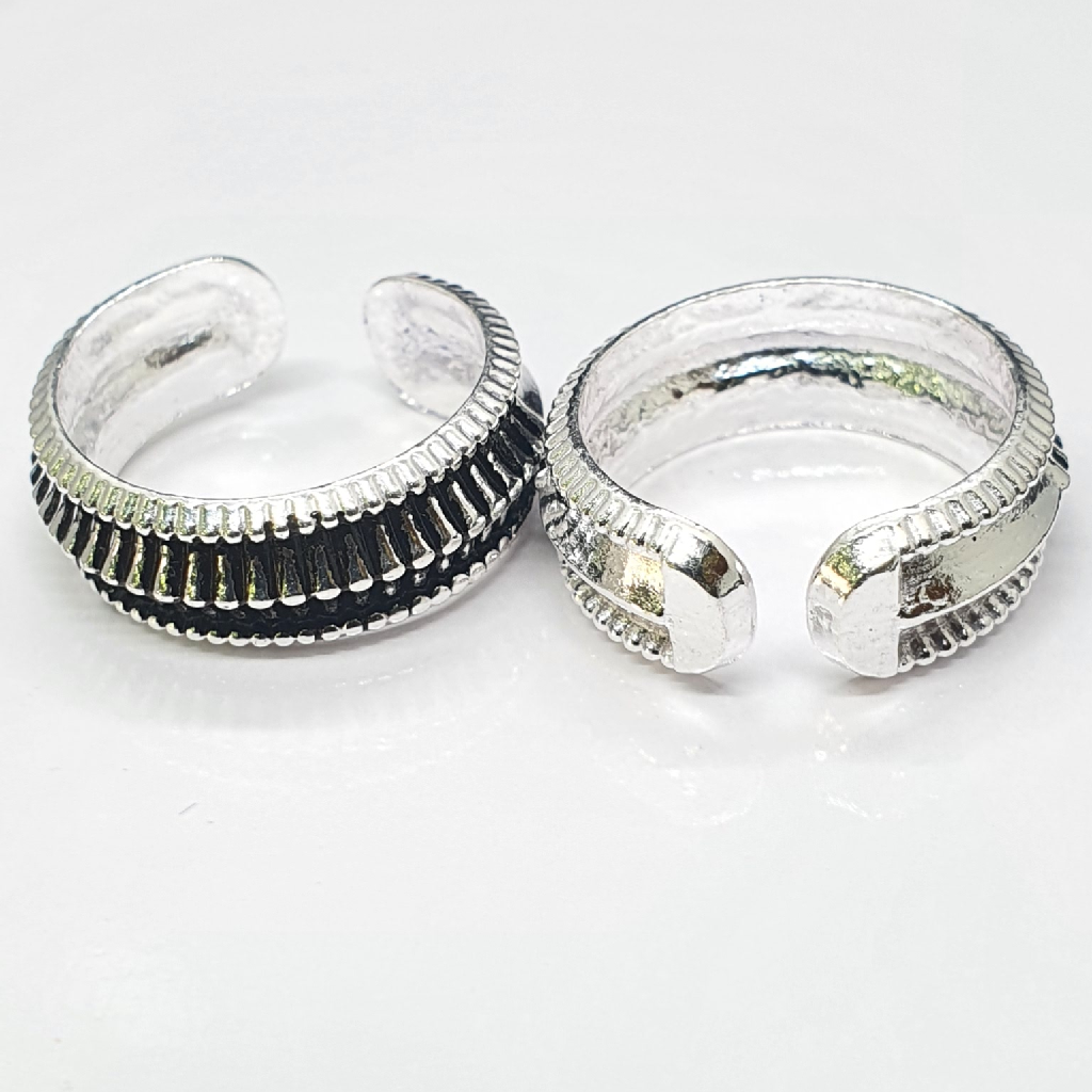 Silver Oxidise Toe Rings - Image 2