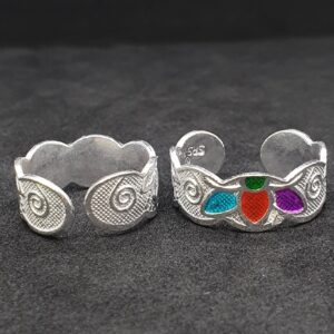 Silver Fancy Ladies Toe Rings