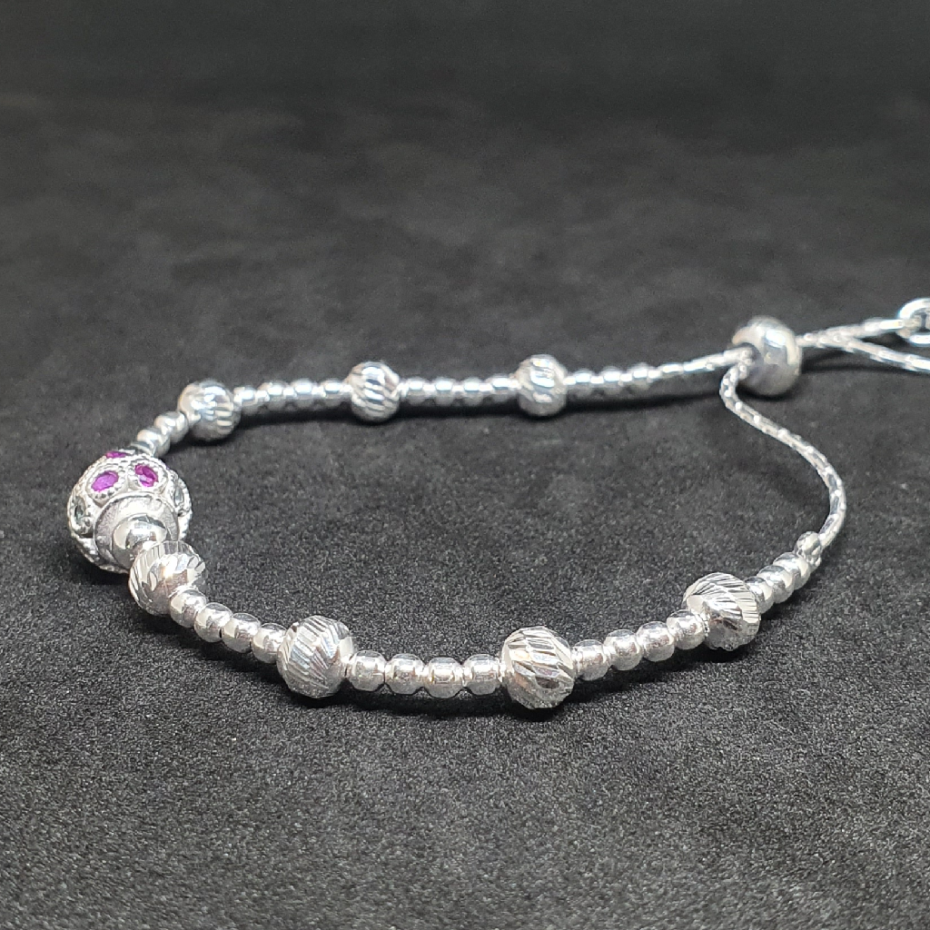 Silver Fancy Design Ladies Bracelet - Image 2