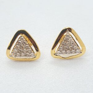 Gold 18.k Diamond Fancy Pendal Set