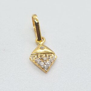 Gold 18.k Fancy Pendant Set