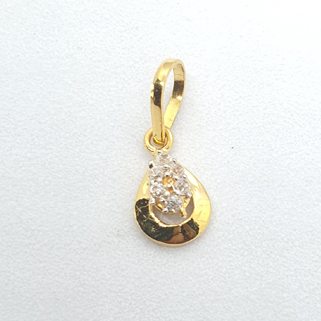 Gold 18.k Fancy Diamond Pendant Set - Image 3
