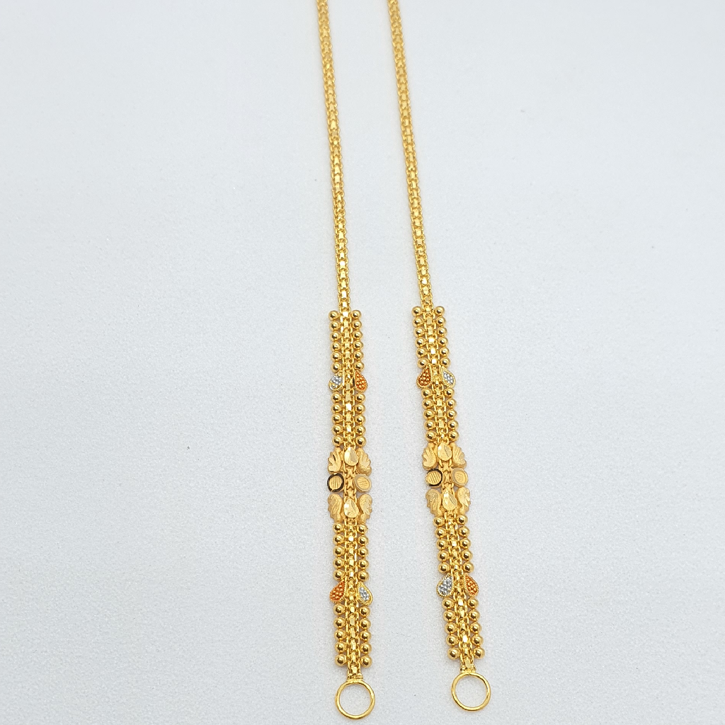 Gold 22.k Fancy Ladies Kalkati Design Kanser
