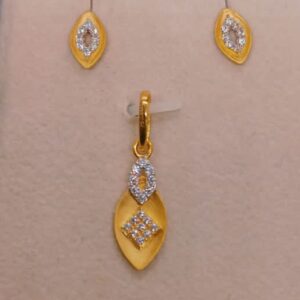 Gold 22k Fency Design Pendant Set