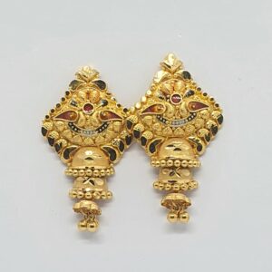 Gold 22.k Simple Ladies Earrings
