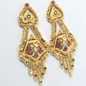 Gold 91.6  Kalkati Fancy Earrings