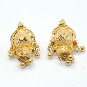 Gold 22.k Simple Earrings