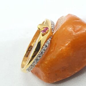 Gold 22.k Simple Ladies Ring
