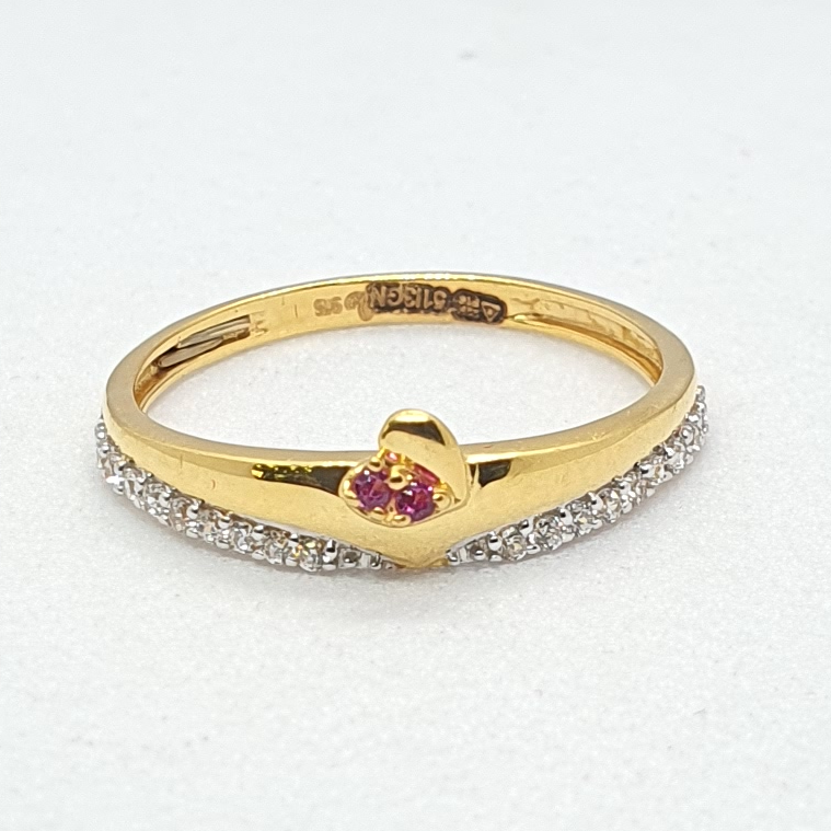 Gold 22.k Simple Ladies Ring