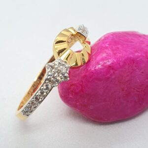 Gold 22.k Simple Design Ladies Ring