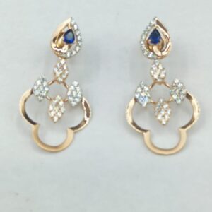 Rose gold 18 kt fancy earrings
