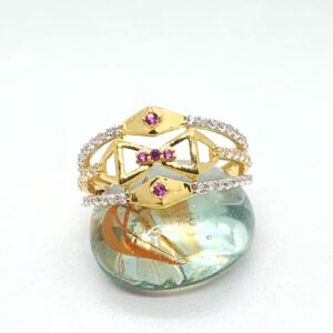 Gold 91.6 Ladies Diamond Ring