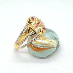 Gold 91.6 Ladies Diamond Ring