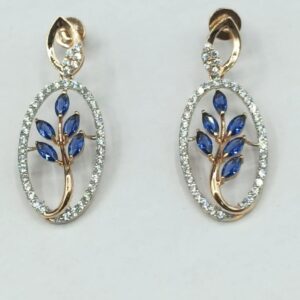 Rose gold 18kt earrings