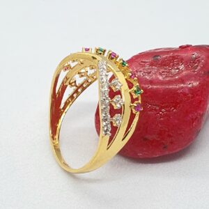 Gold 22.k Ladies Fancy Diamond Rings