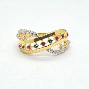 Gold 22.k Ladies Fancy Diamond Rings