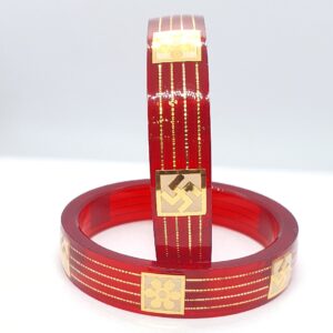 Gold Red Fancy Ladies Chudi