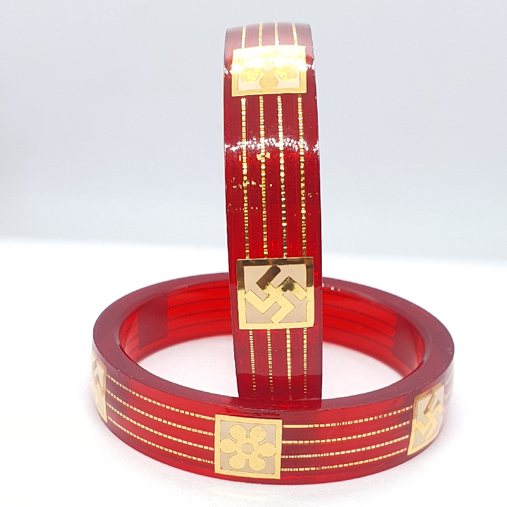 Gold Red Fancy Ladies Chudi - Image 2