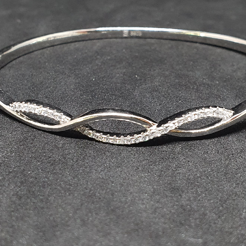 Silver 92.5 Fancy Design Ladies Bracelet - Image 2