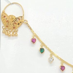 Gold 91.6 Fancy Design Ladies Nath