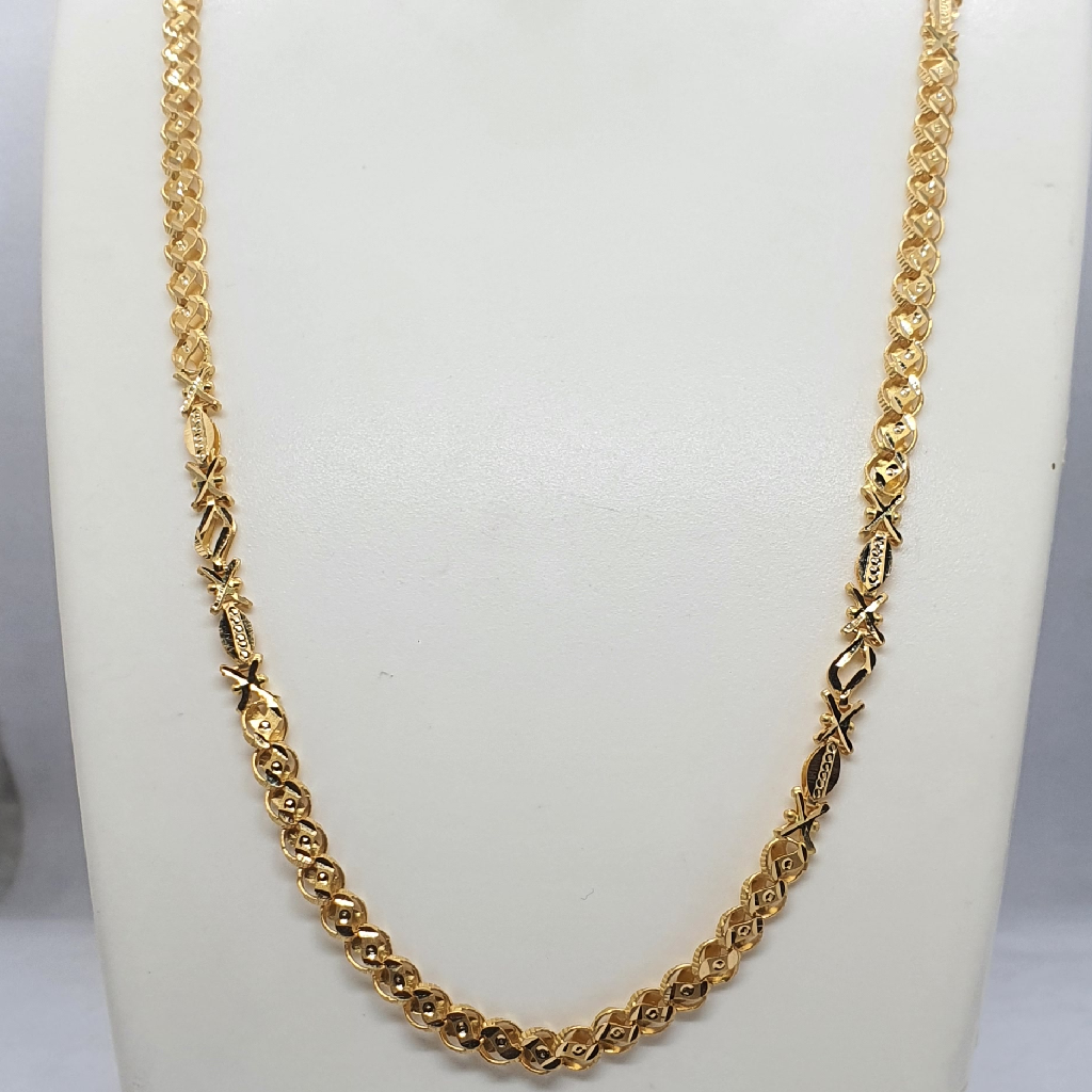 Gold 22.k Hand Work Ladies Check
