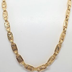 Gold 22.k Navabi Design Gents Chain