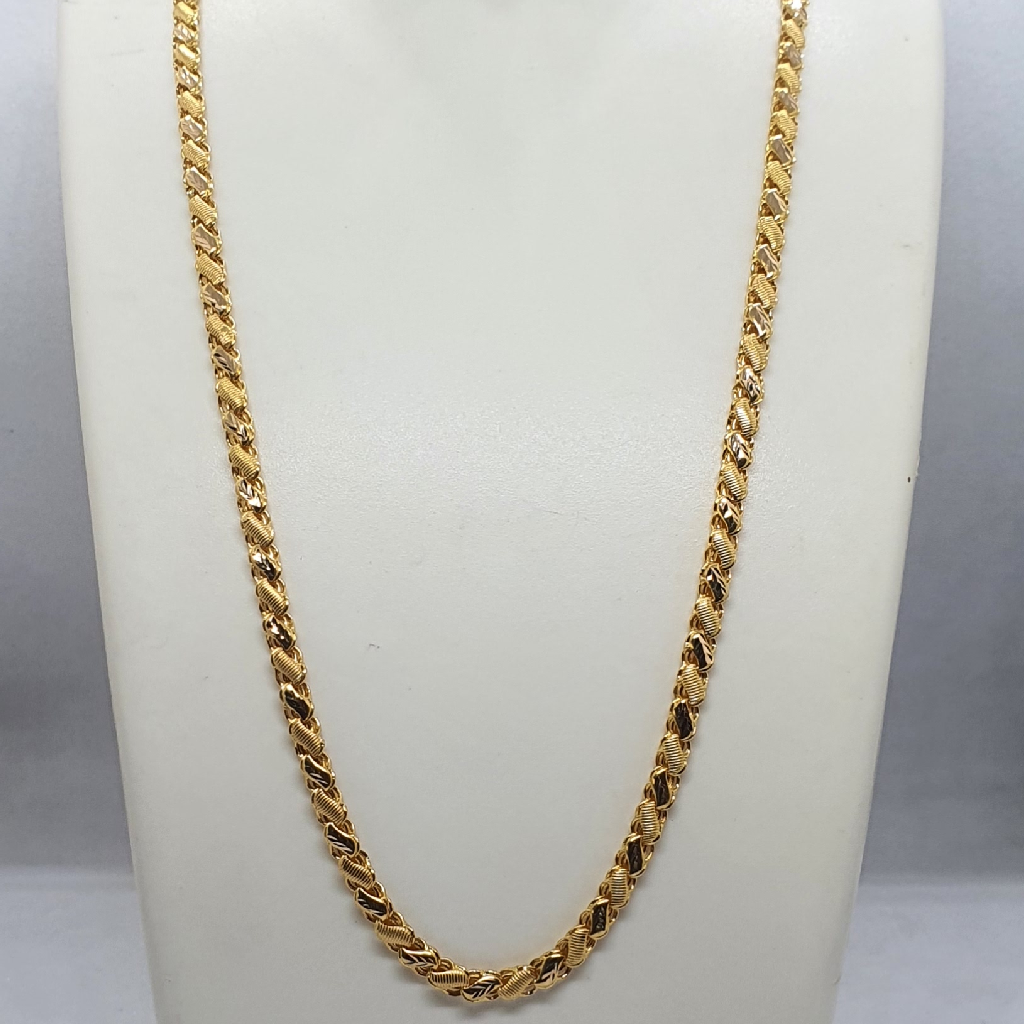 Gold 22.k Fancy Gents Chain